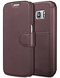 Taken Galaxy S7 Wallet Case - Cell Phone Case Pu Leather ID Credit Card Slot Phone Case for Samsung Galaxy S7 Ultra Slim(Coffee)