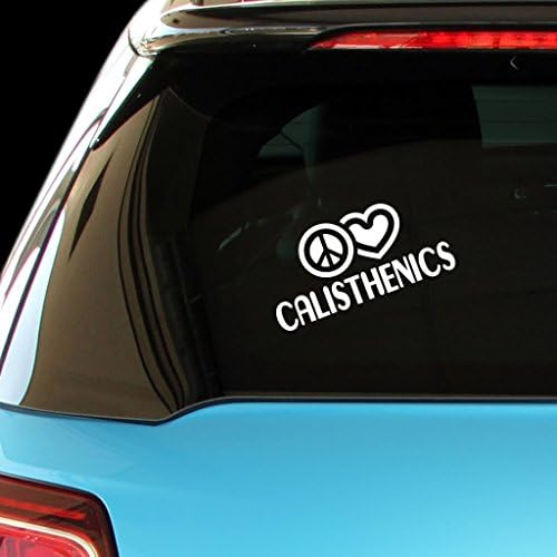 PEACE LOVE CALISTHENICS Sport Car Laptop Wall Sticker
