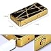 Kivors Arc Lighter - Flameless Lighter Plasma Lighter Cigartte Inferno Lighter USB Dual Lighter Double Arc Cigarette Lighter (Geometry Gold)