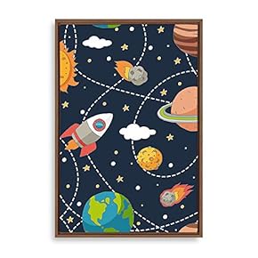 signwin Framed Canvas Wall Art Cartoon Children