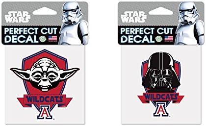 Arizona Wildcats NCAA Star Wars Darth Vader Die Cut Car Decal And Yoda Bundle 2 Pack