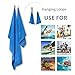 j2 Line Set of 2 Camping Towels and Bath Towels - Super Absorbent & Quick Drying! Travel, Beach, Sport, Bath or Gym + FREE Hand/Face Towel & Mesh BAG