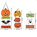 Resinta Halloween Trick or Treat Hanging Sign Decoration Happy Halloween Board Sign Door Wall Hanging Decoration for Halloween Party