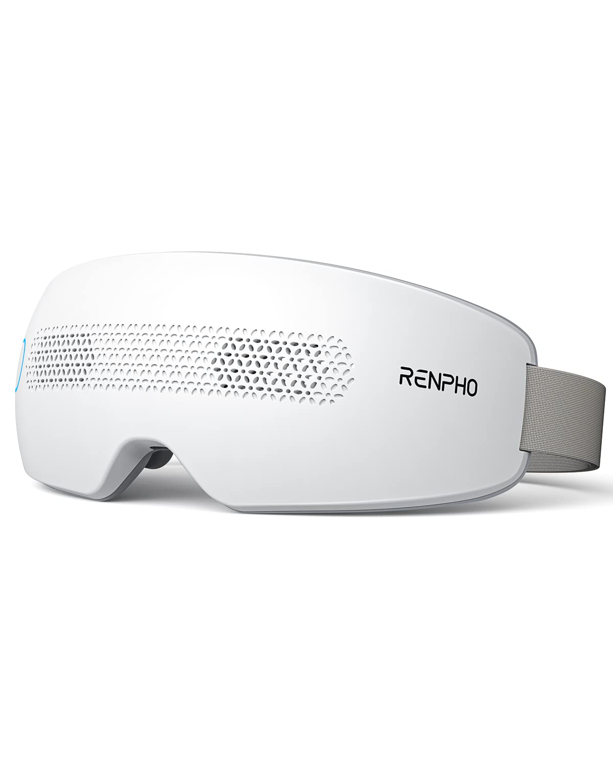 RENPHO Eye Massager for Migraines with Bluetooth Music, Vision Window, 16 Silicone Nodes, True View Finger Eye Mask Massage for Eye Relax, Reduce Eye Strain, Dark Circles, Improve Sleep