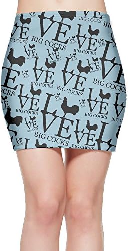 I Love Big Cocks Women's High Waist Skirt