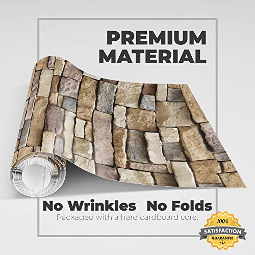 5 Stone+Peel+Stick+Wallpaper+Removable