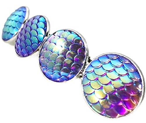 Mermaid Scale Hair Clip Barrette - Iridescent Purple