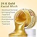 24k Gold Face Mask, Blackhead Remover Mask, Peel Off Blackhead Mask, Deep Cleansing Facial Mask Pore Shrinking, Anti Acne & Oil Control Soothing & Moisture Skinthumb 1