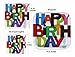 Halmark Party 40 Square Paper Plates And 80 Napkins - Happy Birthday