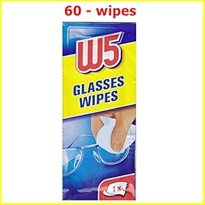 60 reinigingsdoekjes W5 Geschikt voor het reinigen van brillen, camera’s, verrekijkers, autospiegels, helmvizieren…