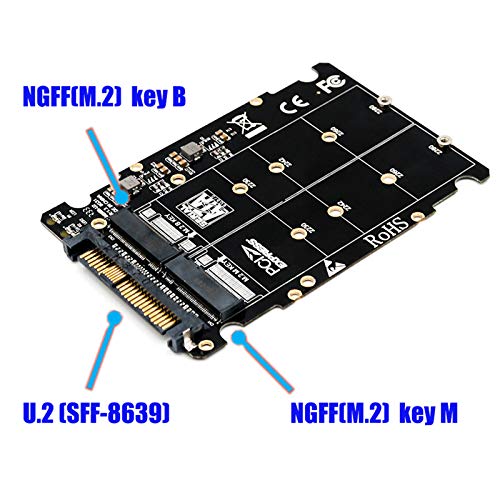 Vaorwne M.2 Ssd naar U.2 2in1 M.2 Nvme en Sata-Bus Ngff Ssd naar Pci-E U.2 Sff-8639 Pcie M2 Converter voor… - Image 6
