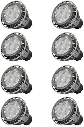 GU10 5W LED Light Bulbs, AC 86-265V, 50Watt Halogen Bulbs Equivalent, Daylight Cool White 6000K, Track Lighting, Spotlight, LED Spot Bulbs, 8-Pack