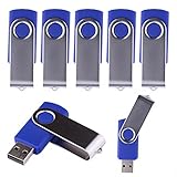 LHN® (Bulk 5 Pack) 2GB Swivel USB Flash Drive USB 2.0 Memory Stick (Blue)