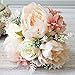 Yamalans 1 Bouquet Artificial Peony Rose Flower Lifelike Plant DIY Wedding Party Home Hotel Cafe Decor Champagne