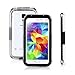 Galaxy S5 Waterproof Case,Waterproof Shockproof Shock Proof Snow Proof Snowproof DirtProof Dirt Proof Durable Full Protection Case Cover with Headphone Adapter for Samsung Galaxy S5 (Black)