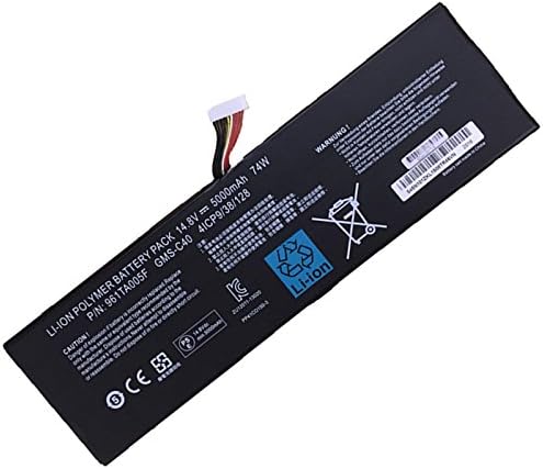 GMS-C40 961TA005F 4ICP9/38/128 Laptop Battery Replacement for Razer Blade Pro 17 2013 2014 2015 RZ09-0099 RZ09-00991 RZ09-00991101 RZ09-00991102 RZ09-0117 RZ09-01171E1 RZ09-01171E5 Series(14.8V 74Wh)