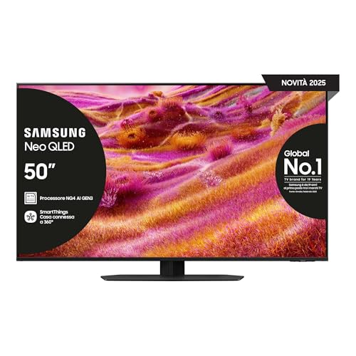 Samsung Smart TV 50'' QE50QN94FATXZT Neo QLED 4K Mini LED, NQ4 AI Gen3 Processor, 4K AI Upscaling Pro, Glare Free, Motion Xcelerator 165Hz, Dolby Atmos & OTS+, NeoSlim Design, 2025