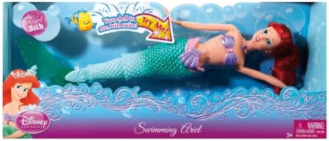 muñeca ariel sirena nadadora mattel