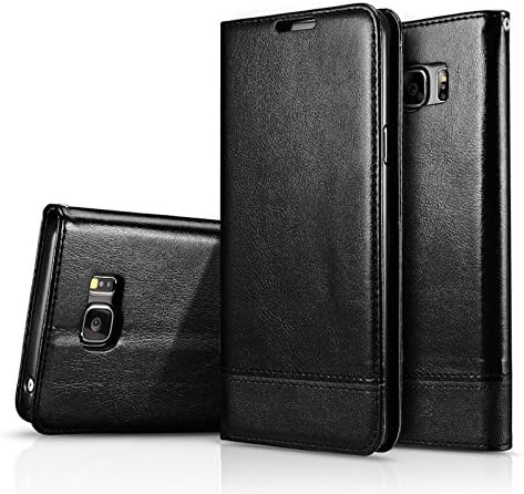 Samsung Galaxy Note5 Case, Gkin Premium PU Leather [Wallet Kickstand] Case All-Powerful Cover for Samsung Galaxy Note5(Black)