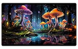 EDGFRTOIO Playmat 24" x 14" Game Mats Tabletop