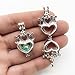 10pcs Silver Pearl Cage Locket Pendants, Essential Oil Diffuser DIY Necklace Bracelet Jewelry Making Craft, Bulk Beads Aromatherapy Diffuser Charms Gifts for Women (MOM Heart)