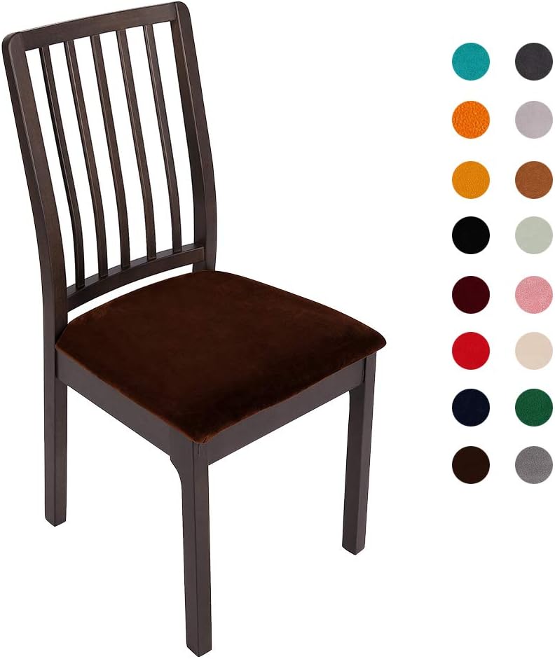 Best Universal Stretch Dining Room Chair Cover Brown