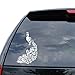 Peafowl Peacock Bird Decal Sticker Car Truck Motorcycle Window Bumper Laptop Wall Decor - Size (05 inch / 13 cm Tall) - Color (Gloss White)