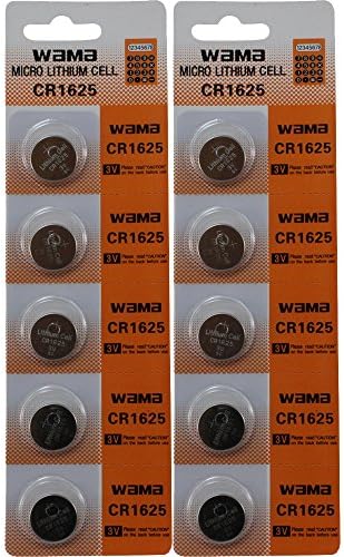 10 X Powertron CR1625 3 Volt Lithium Coin Battery Button Cells (2 Packs of 5)