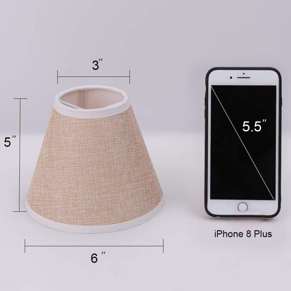 Uonlytech Lamp Shade Linen Fabric Lamp Cover for Chandeliers Lights Table Floor Wall s Ceiling Replacement - Image 5