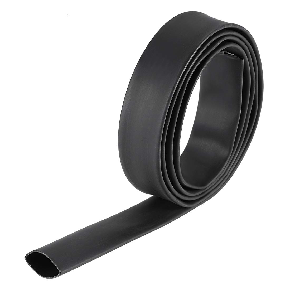 sourcing map Heat Shrink Tubing, 1/2"(12.7mm) Dia 22mm Flat Width 3:1 rate Shrinkable Tube Cable Sleeve 1m - Black