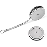 1/4" x 80" Mini Imperial Pi Diameter Circumference Tape Measure | Diameter Measurement Range is up to 25 inches, Use for Measuring Cylindrical Objects(Pipe Tape, Tree Tape)