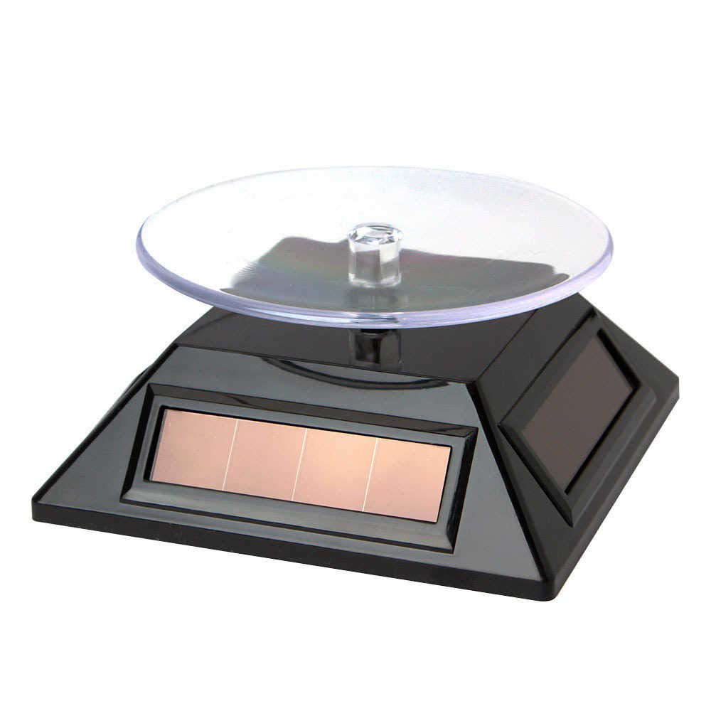 Solar Spinner Turntable for Action Figure Solar Powered 10x10x4.2cm