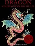 Dragon Coloring Book for Adults Midnight Edition (Adult Coloring Books Black Background) by Creative Coloring