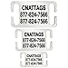 CNATTAGS Stainless Steel Slide-On Pet ID Tags Dog Tags Personalized Engraving (Large)