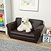 Melissa & Doug Child's Sofa - Coffee Faux Leather