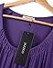 Jazzco Womens Scoop Shirring Neckline Short Sleeve Tunic Tops