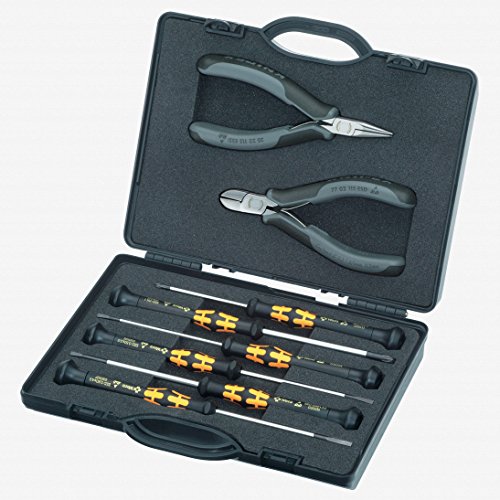 Click Here to See More Images KNIPEX 00 20 18 ESD 8-Piece Electronic Tool Set