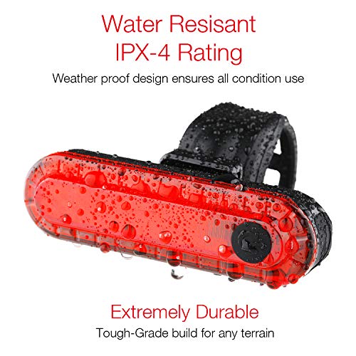 image for Yuwumin Rear Bike Tail Light,Ultra Bright USB Rechargeable Volcano Bic