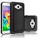 Grand Prime Case, Galaxy Go Prime Case, Tekcoo [Tmajor] Shock Absorbing [Black] Hybrid Rubber Plastic Defender Rugged Slim Hard Protective Case Cover Shell For Samsung Galaxy Grand Prime / Go Prime