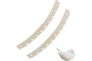 FEVBCNRJ 2 Pack Detachable Hammock Spreader Bars, Wooden Hammock Bars for Outdoor Hanging Hammocks, No Tools Need, Provides Flatter Surface, Durable Portable Replacement Crossbars for Garden, Patio, Backyard