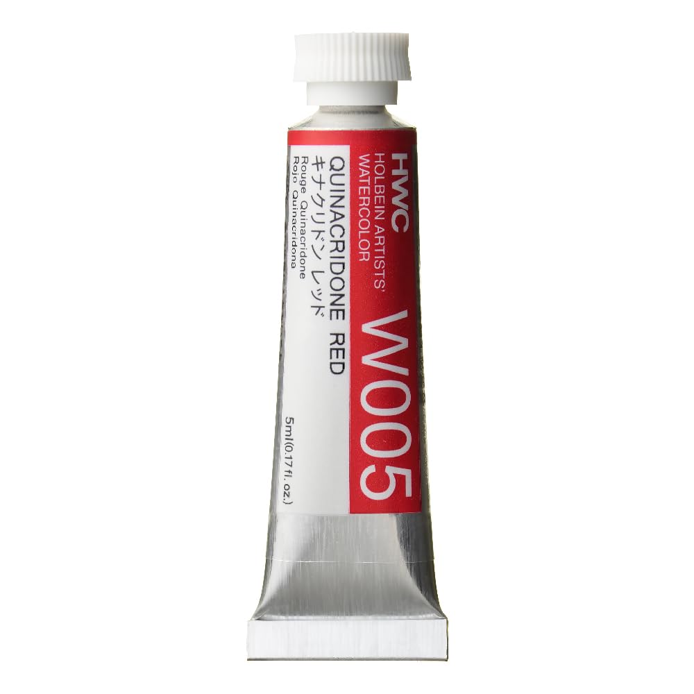 Holbein Watercolour : 5ml Tube QUINACRIDONE RED