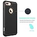 iPhone 8 Plus Case, iPhone 7 Plus Cover, OEAGO [Drop Protection] [Shock Proof] Hybrid Dual Layer Rubber Plastic Impact Defender Rugged Hard Case Shell for Apple iPhone 8 Plus / 7 Plus - Black