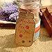 jijAcraft Mason Jar Shaped Tags, 100pcs Kraft Paper Gift Tags, 7.5x4.5cm Brown