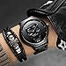 Creative Men's 3D Skull Watch Cool Stainless Steel Big Dial Vintage Boy Quartz Military Wristwatch (Black 3D Skull)