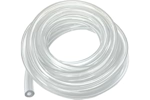 SOOGE 10-Feet-Long Clear Vinyl Tubing Flexible PVC Tubing Food Grade.for Home Brewing, Beer Line, Aquaponics versatility and the ability to be used in a wide range of applications. (3/16" I.D x 7/16" O.D)