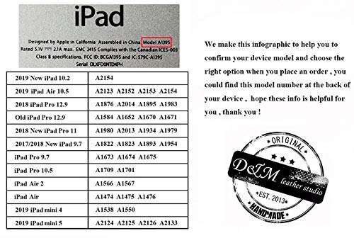 Personalized distressed leather 2018 new iPad case portfolio bags sleeve for New iPad Pro 10.5 11 12.9 IPN05SP