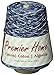 Premier Yarns Home Cotton Cone Yarn, Ideal Knitting and Crochet Supplies, Made of Recycled Cotton and Polyester, Denim Splash, 700 Yards