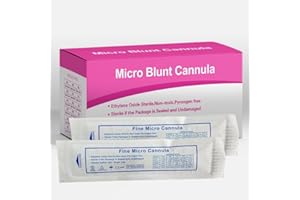 AORU THORED Blunt Cannula for Face and Body, Sterile Individual Packaging,30pcs (25G-50mm)