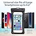 Universal Waterproof Case, Powerman Dry Bag TPU Floating Waterproof Phone Pouch for iPhone X/8/8 Plus/7/7 Plus/6s/6/6s Plus Samsung Galaxy S9 Plus/S8 Plus/S7 LG V20 Google Pixel Huawei, Up to 6.2”
