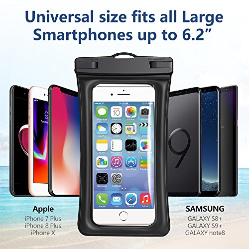 image for Universal Waterproof Case, Powerman Dry Bag TPU Floating Waterproof Ph